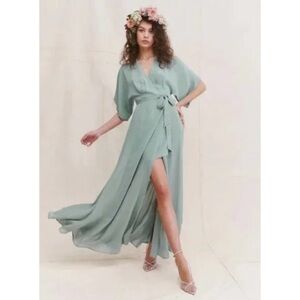 REFORMATION Winslow Maxi Wrap Dress